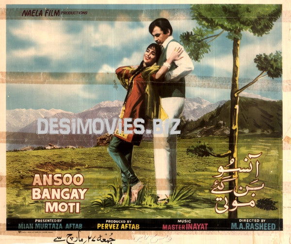 Aansoo Ban Gaye Moti (1970) Original Pakistani Film Poster – Digital Download