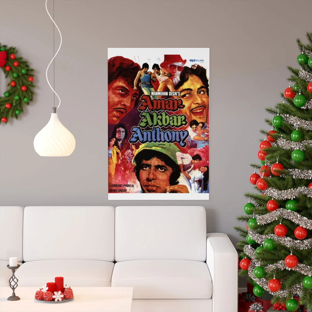 Amar Akbar Anthony (1975) Bollywood Classics Poster - Image 2