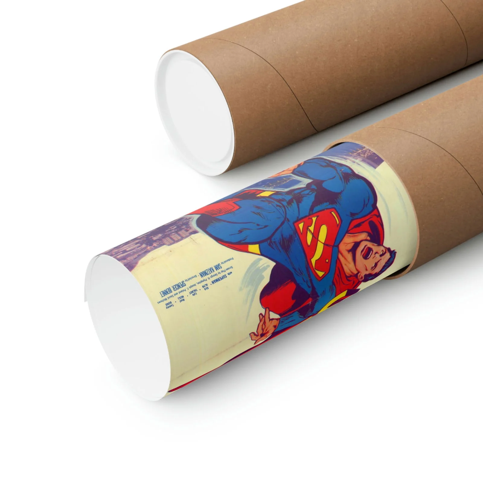 Atom Man Vs Superman (1950) Original Poster Print from Pakistan - Matte Vertical Posters - Image 3