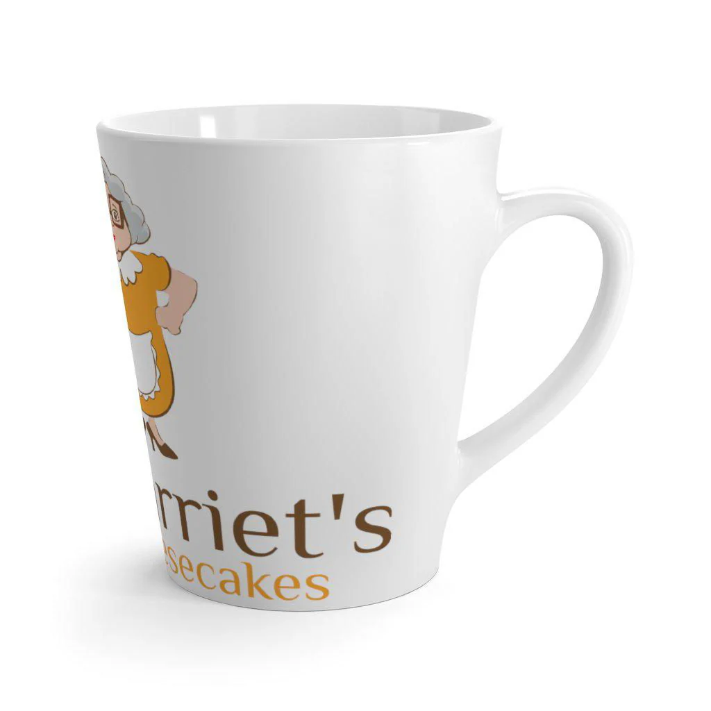 Aunt Harriet's Divine Cheesecakes Latte mug - Image 3