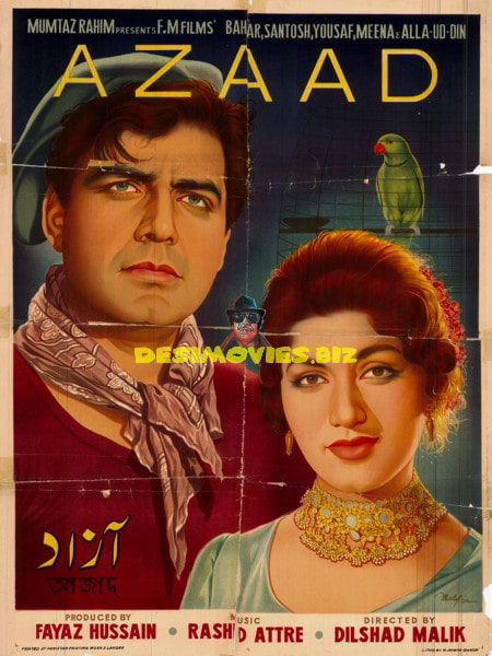 Azad (1964) original poster