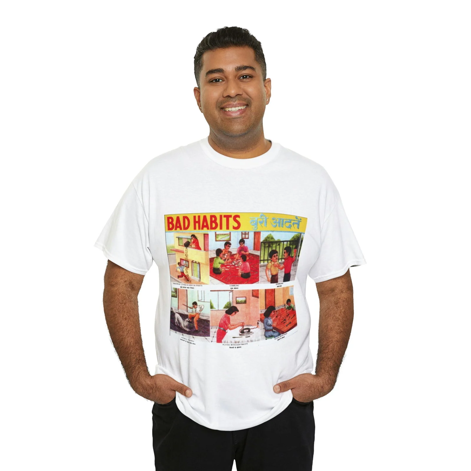 Bad Habits - Unisex Heavy Cotton Tee - Image 19