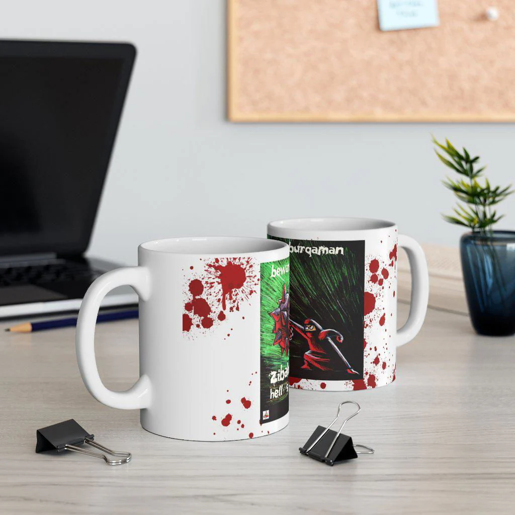 Beware of the Burqaman - Mug 11oz - Image 5