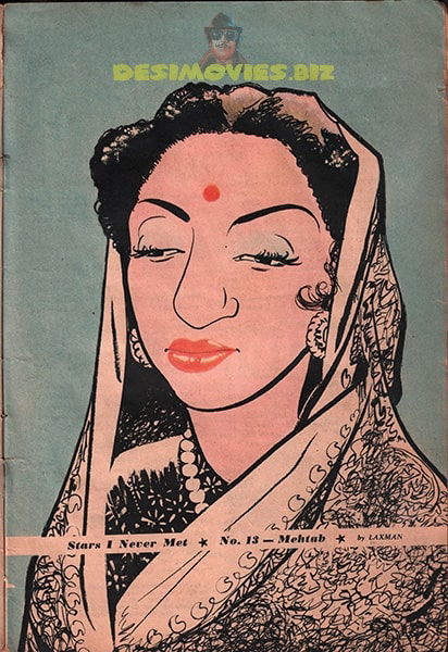 Bollywood Star Caricature (1950)