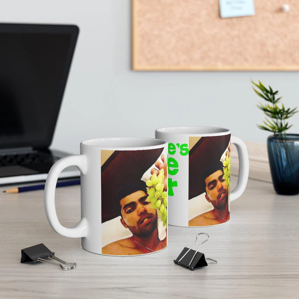 Umar Akmal "Where's The Fat?" - Ceramic Mug 11oz - Image 5
