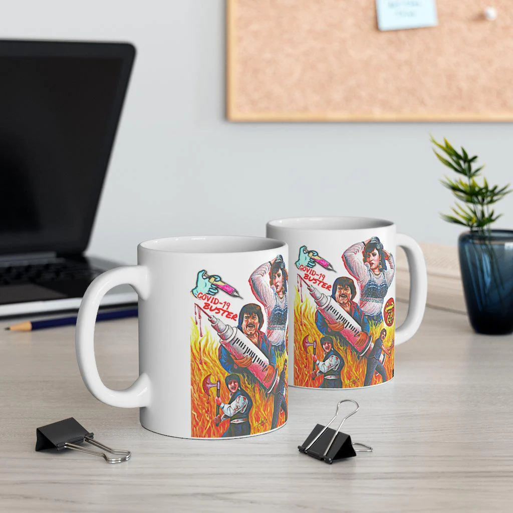 Haseena Atim Bum - Hand Painted - Ceramic Mug 11oz - Image 5