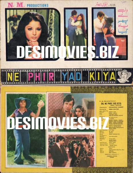 Dil Ne Pher Yaad Kia (1981)  Original Booklet and Adverts - Image 2