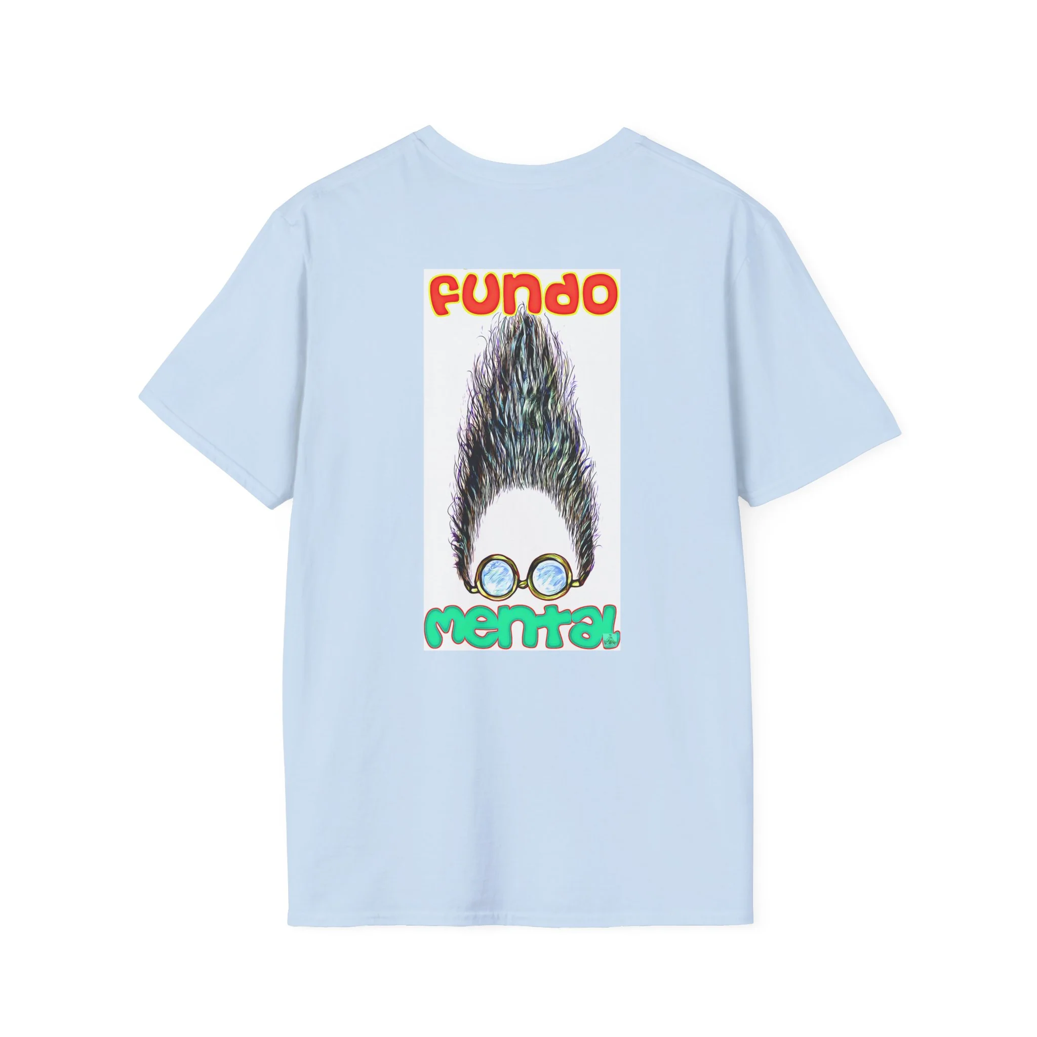 Fundo Mental T-Shirt — Retro Beard & Glasses Graphic Tee - Image 14