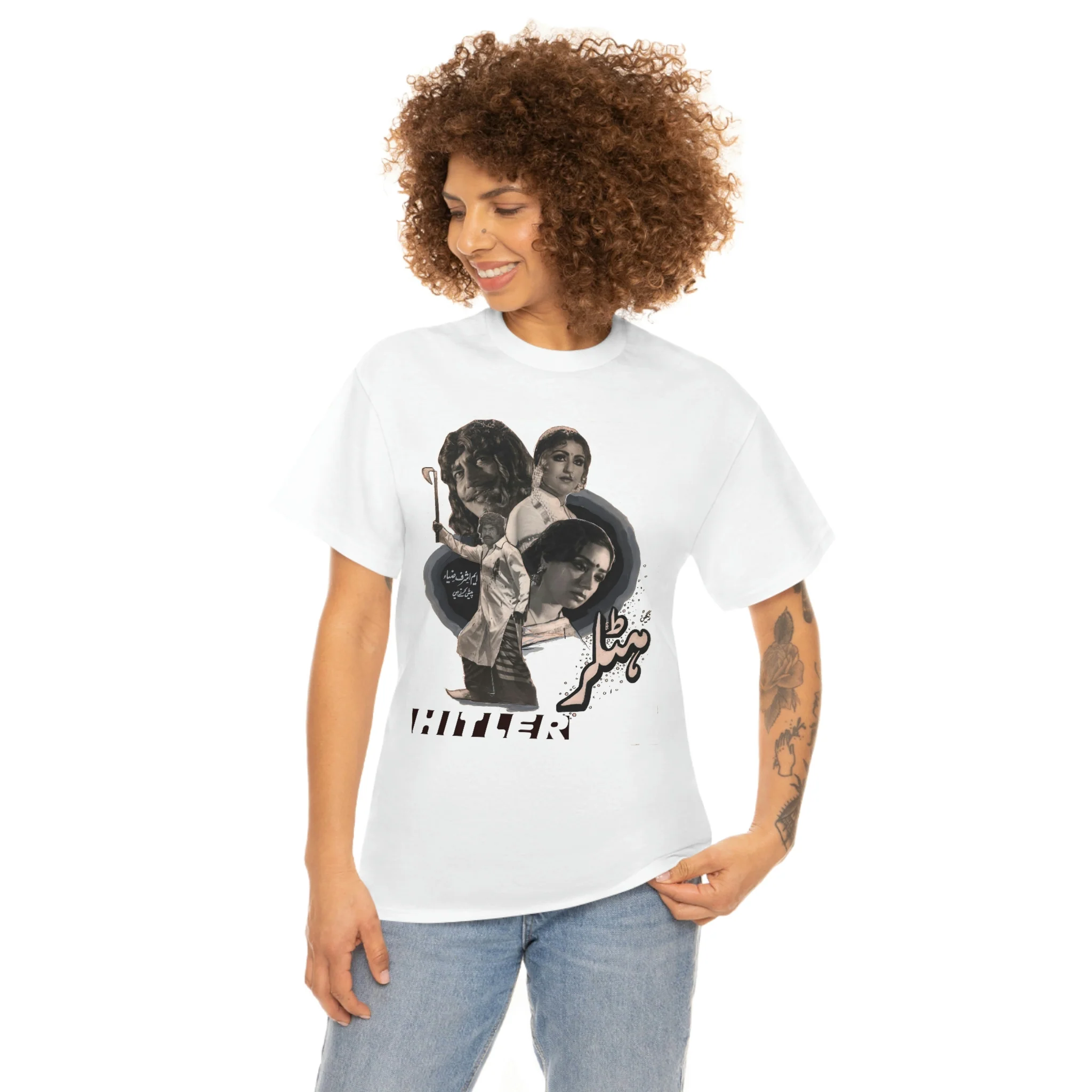 Hitler Punjabi Movie - Unisex Heavy Cotton Tee - Image 3