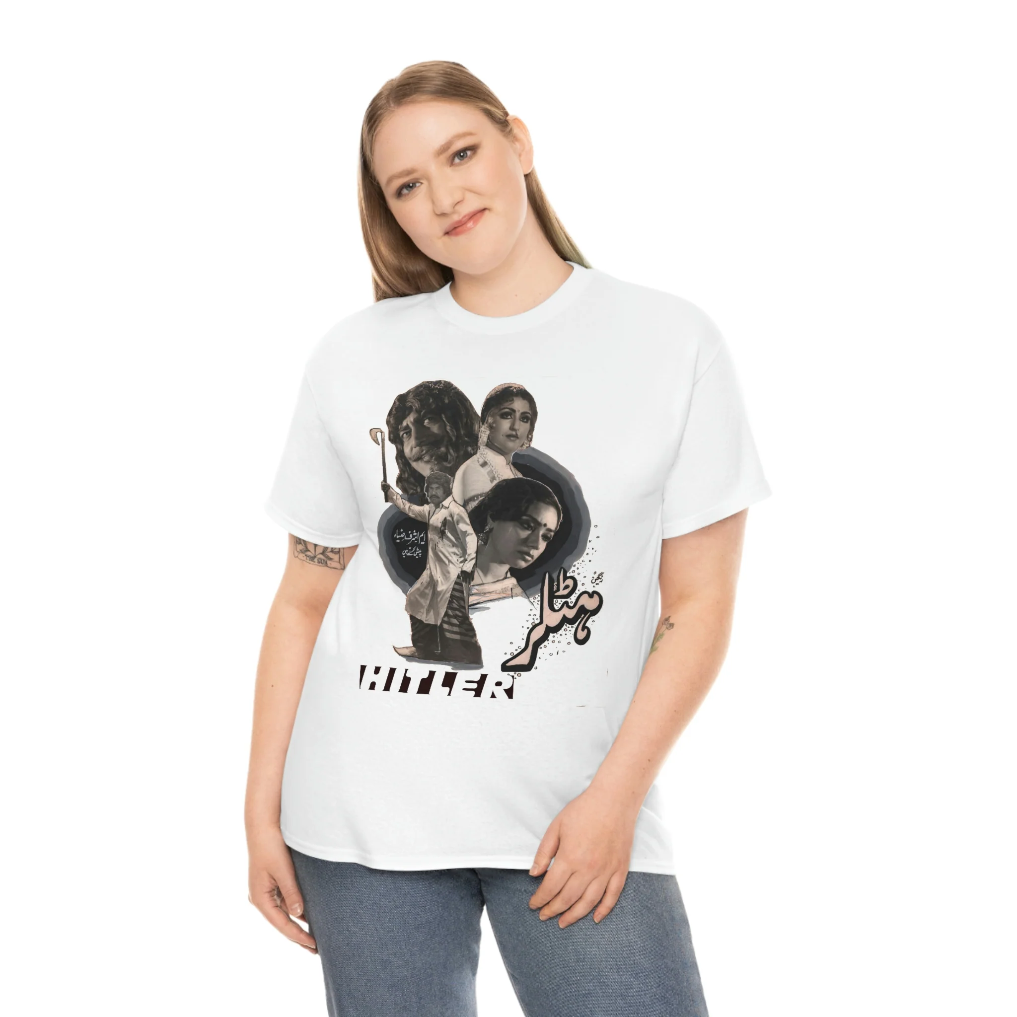 Hitler Punjabi Movie - Unisex Heavy Cotton Tee - Image 4