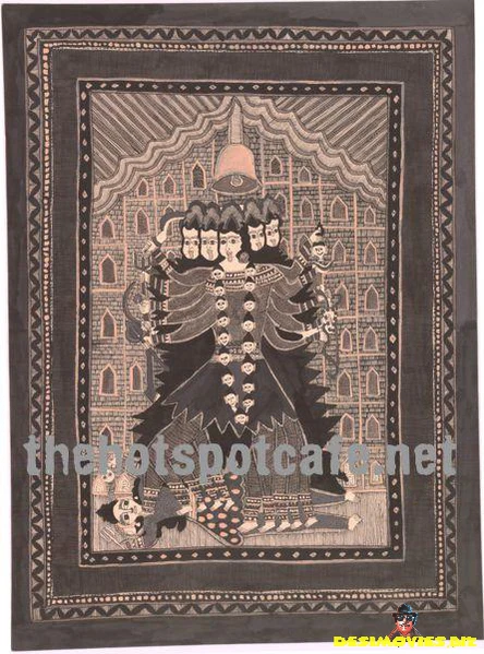 Kaali - Madhubani Hand Painting