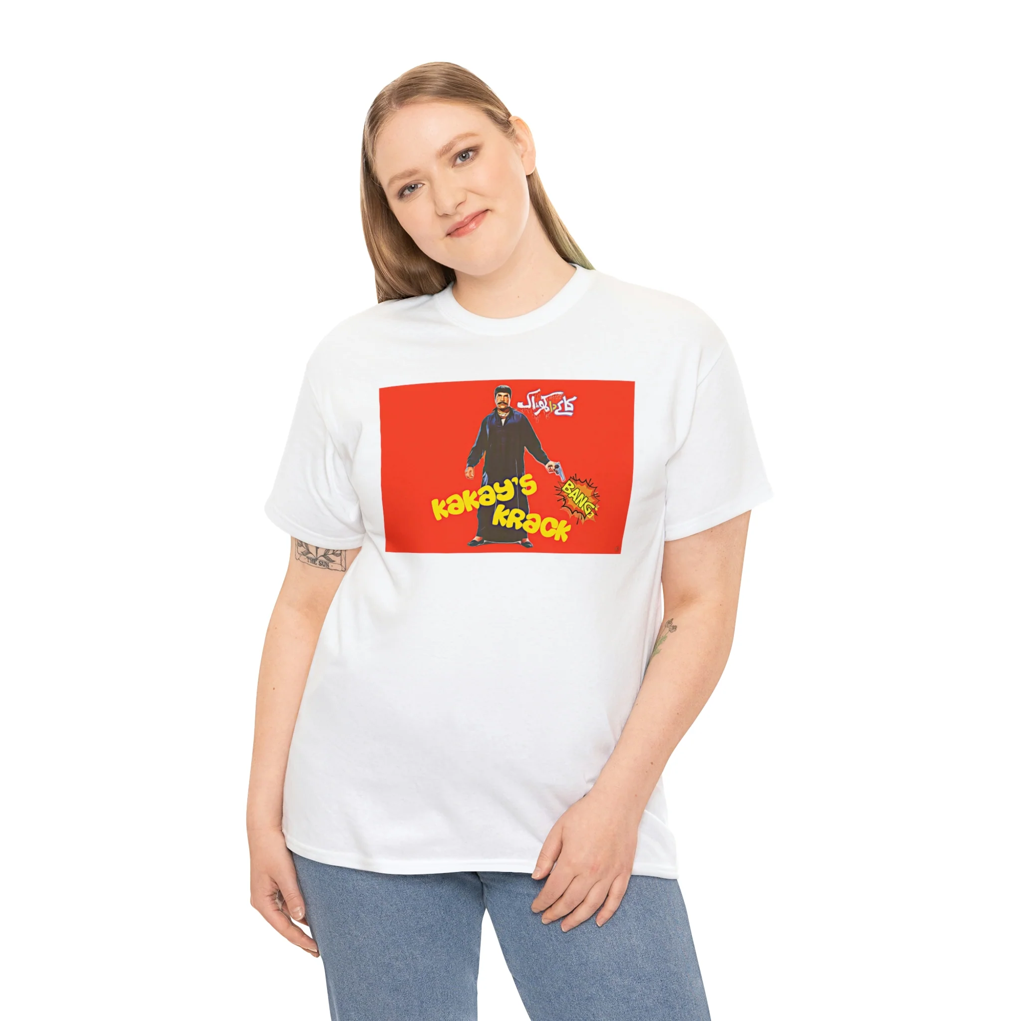 Kakey's Krack - Sultan Rahi - Unisex Heavy Cotton Tee - Image 16