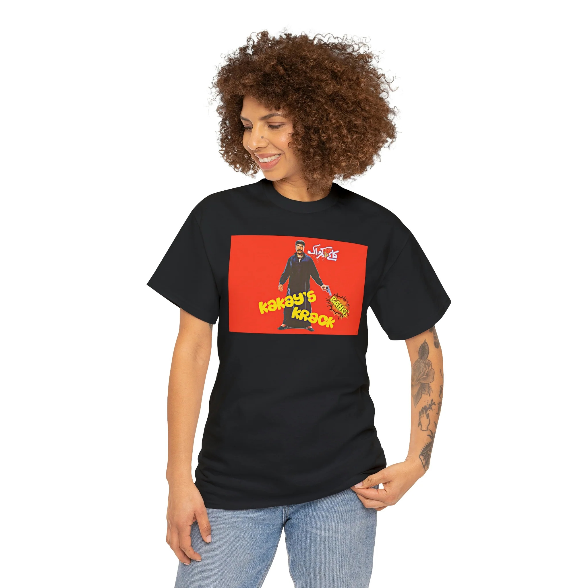 Kakey's Krack - Sultan Rahi - Unisex Heavy Cotton Tee - Image 4