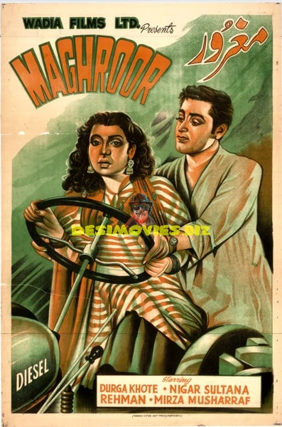 Maghroor (1950) Original Poster