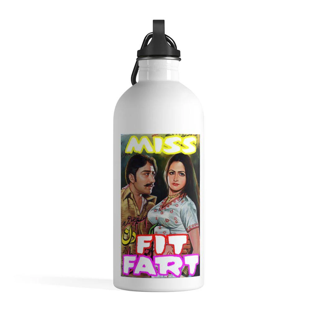 Miss Fit Fart - Stainless Steel Water Bottle - Image 4