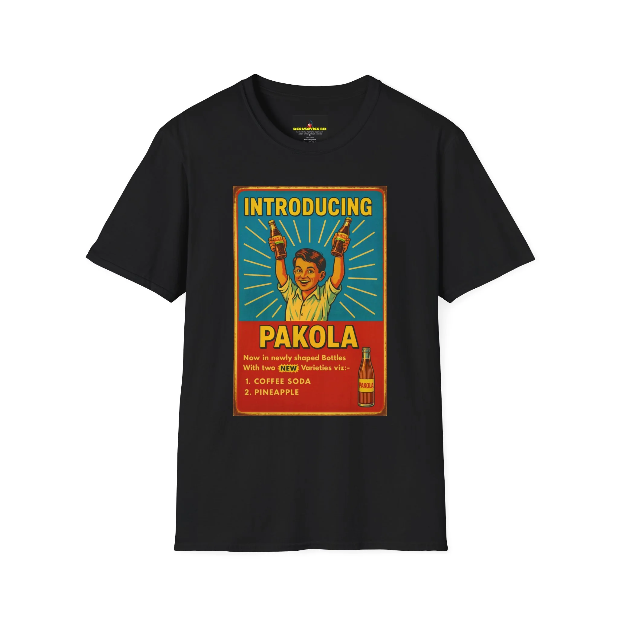 Pakola Vintage Poster T-Shirt — Retro Drink Graphic Tee - Image 2