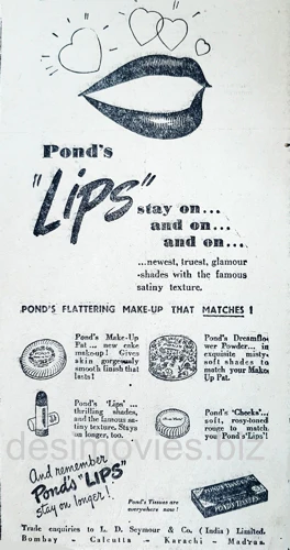 Ponds Lips (1947) Press Advert 1947 - Image 2