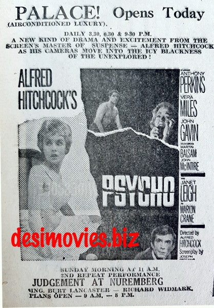 Psycho (1960) Press Advert (1967)