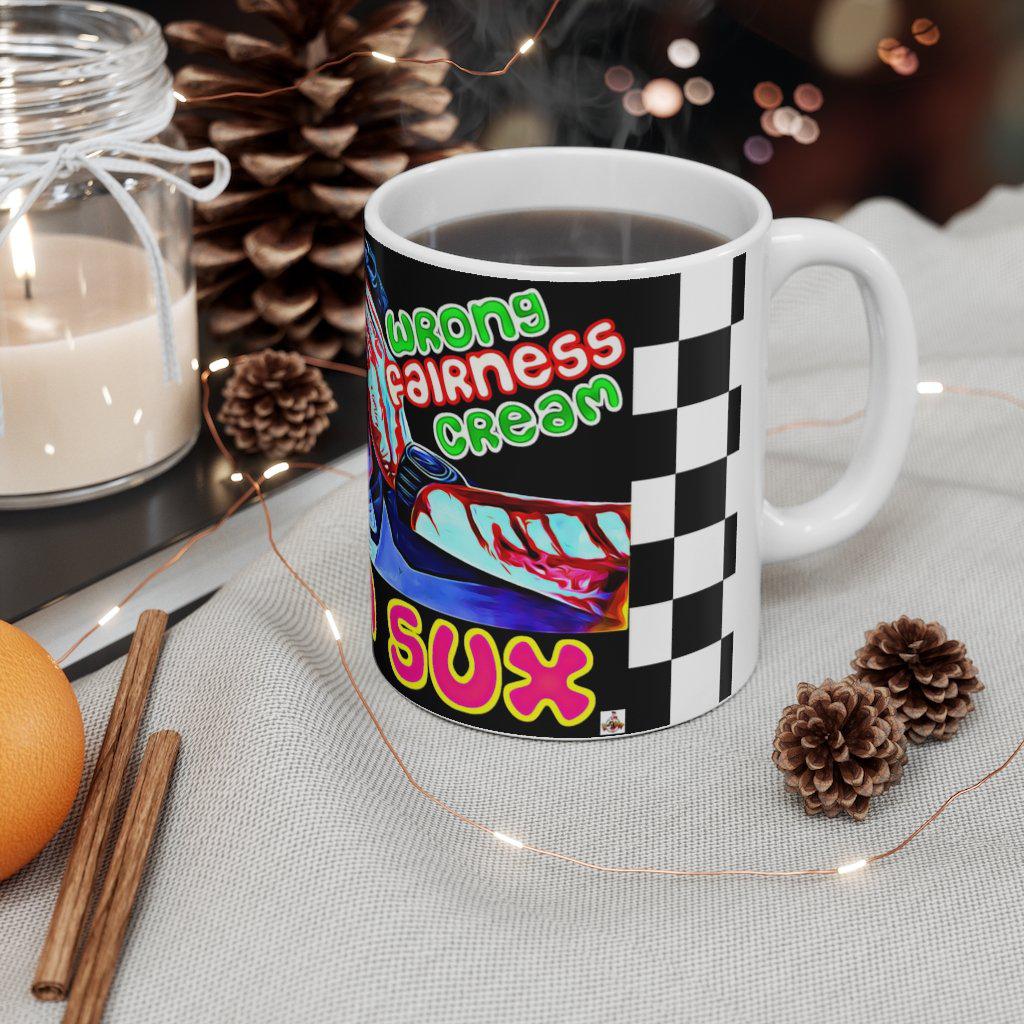 Racism Sux - Lollywood Art Ceramic Mug 11oz - Image 4