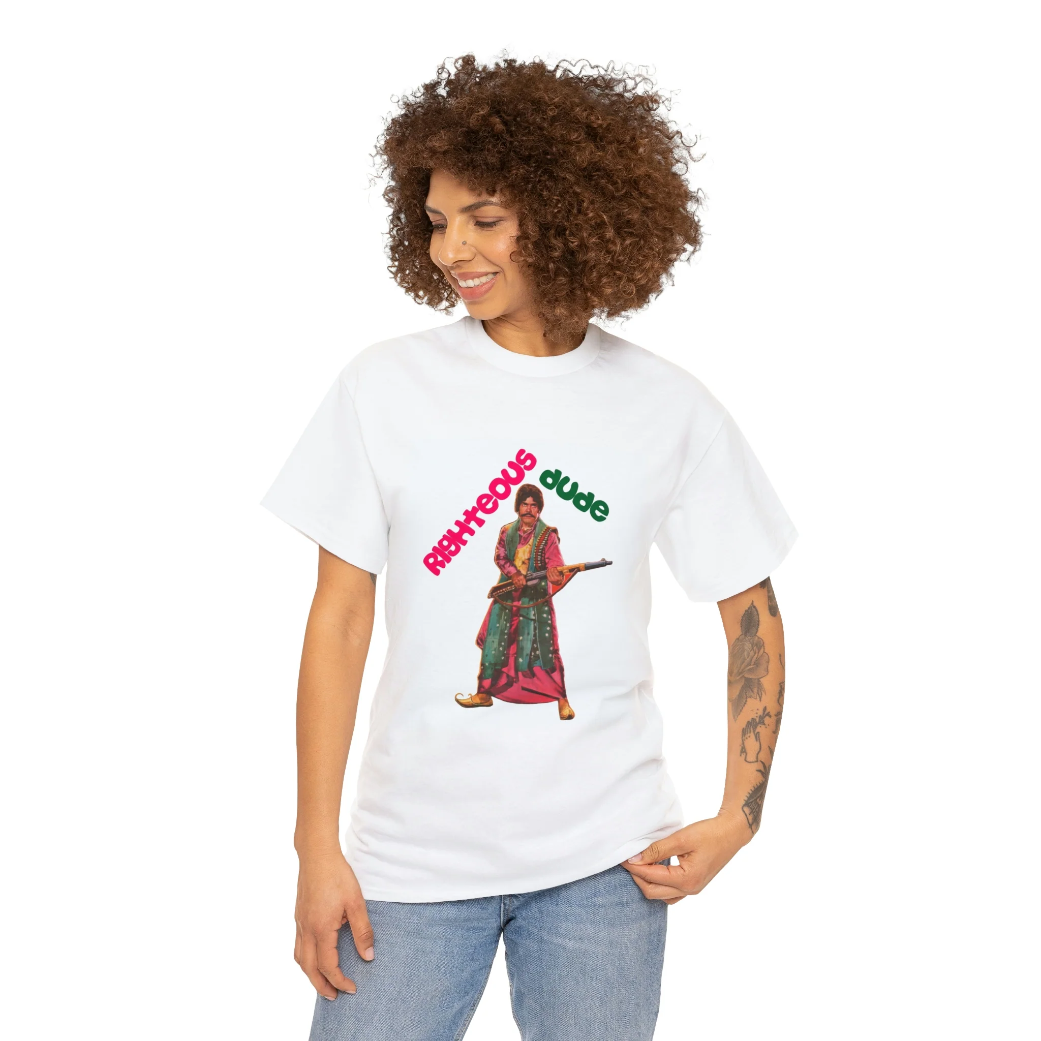 Righteous Dude - Sultan Rahi - Unisex Heavy Cotton Tee - Image 4