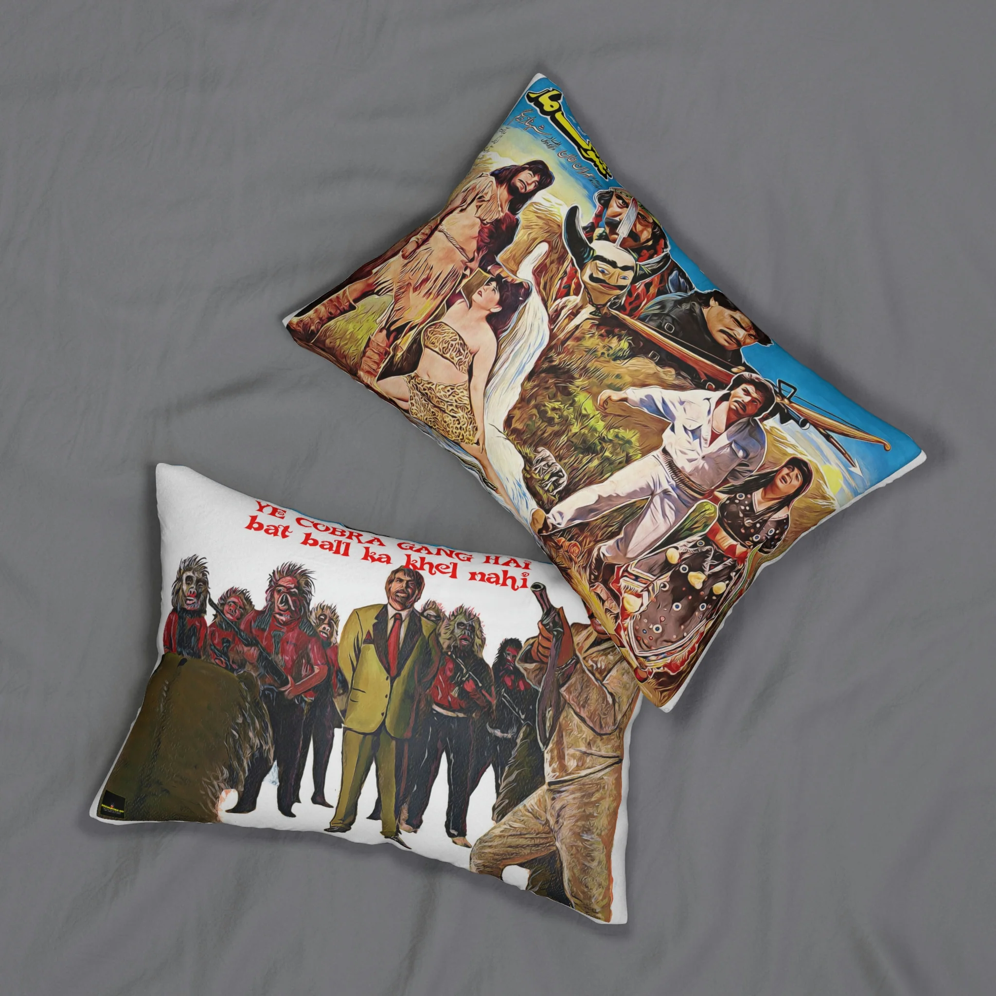 Shock Maar & Cobra Gang - Spun Polyester Lumbar Pillow - Image 4