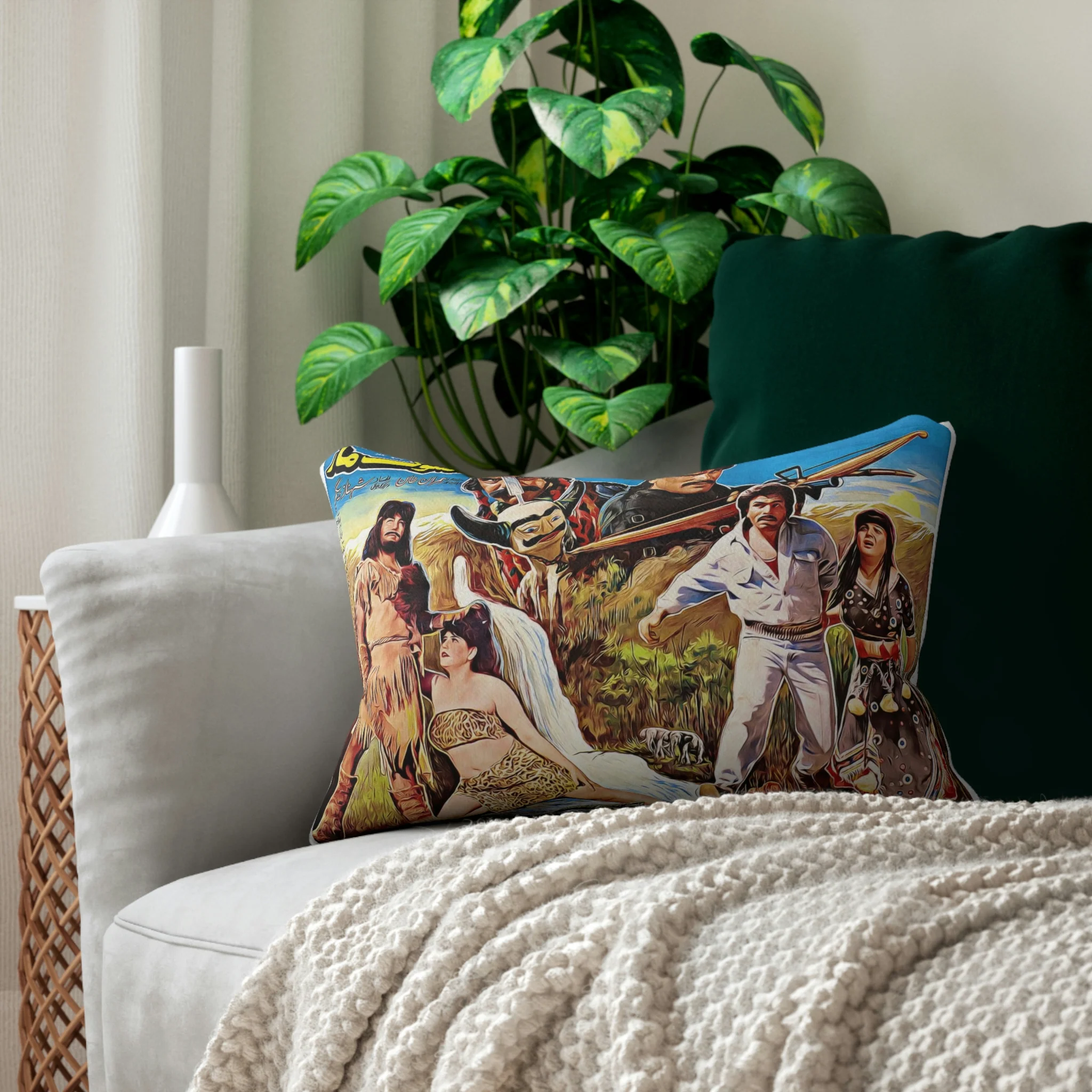 Shock Maar & Cobra Gang - Spun Polyester Lumbar Pillow - Image 5