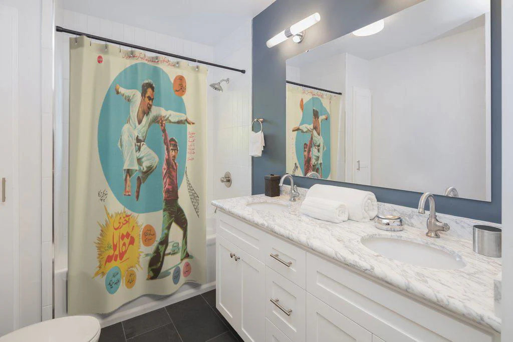 Aakhri Muqabala - Sultan Rahi - Shower Curtains - Image 2