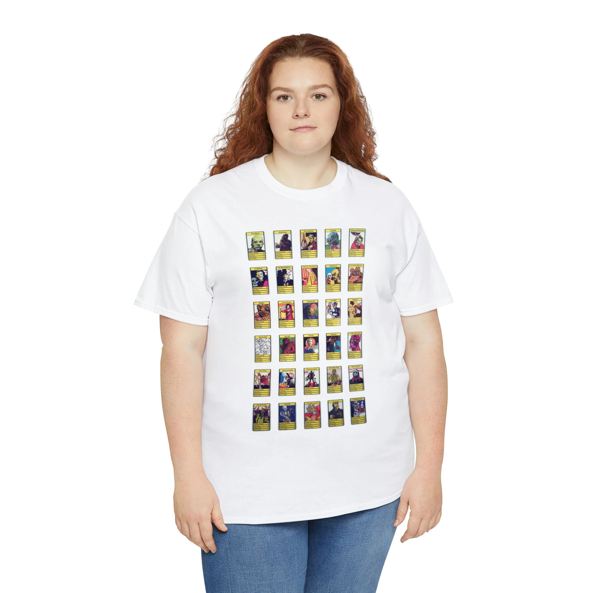 Top Trump Horror - Unisex Heavy Cotton Tee - Image 7