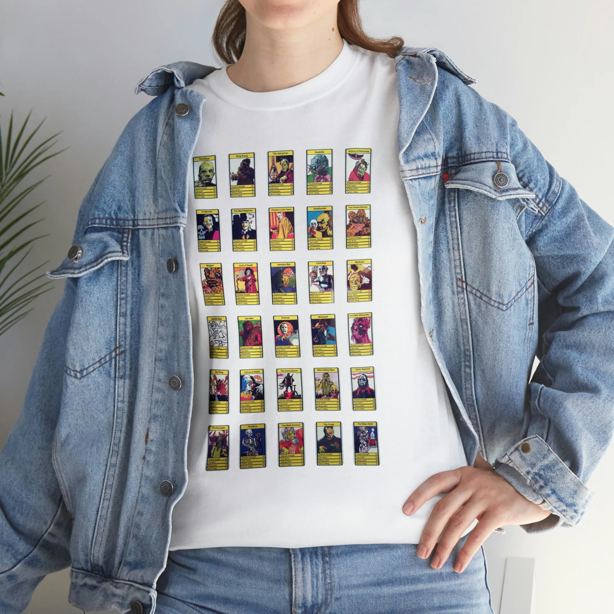 Top Trump Horror - Unisex Heavy Cotton Tee - Image 9