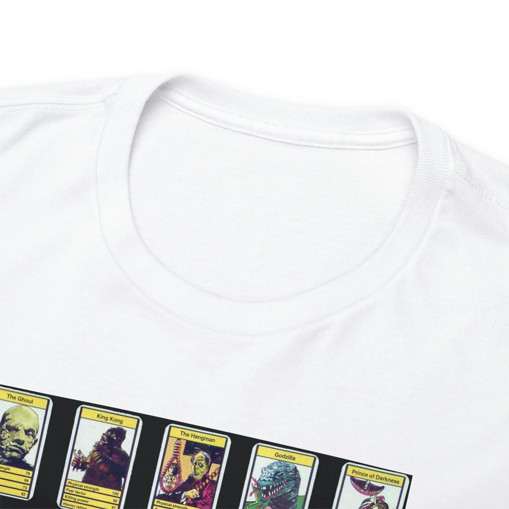 Top Trumps Horror Cards - Unisex Heavy Cotton Tee - Image 21