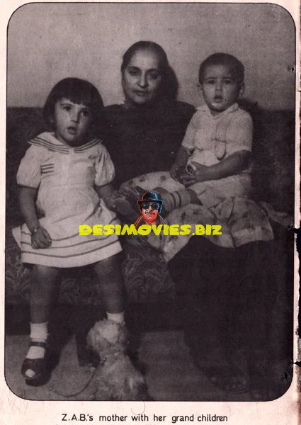 ZAB's Mother with her Grand Children